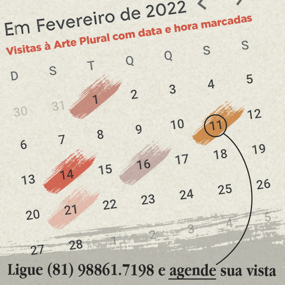 Arte com dia e hora marcados na APG