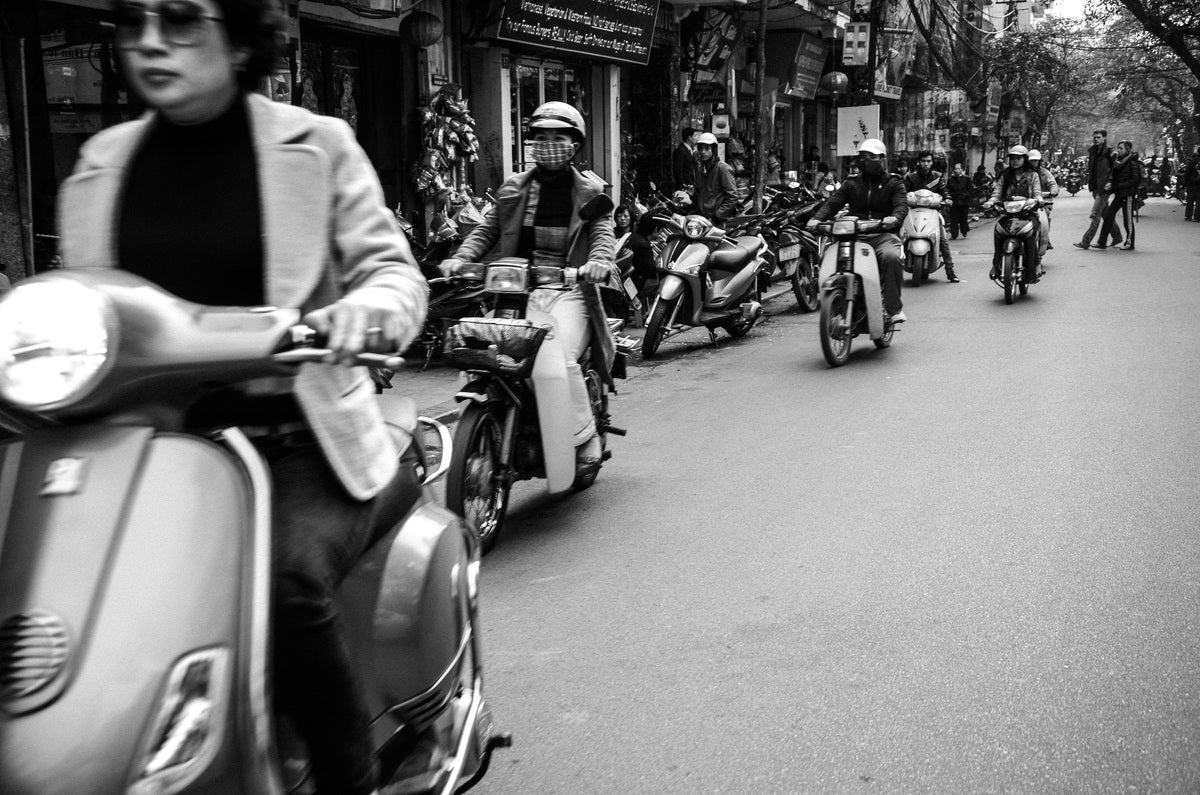 Motocicletas de Hanoi, Vietnam